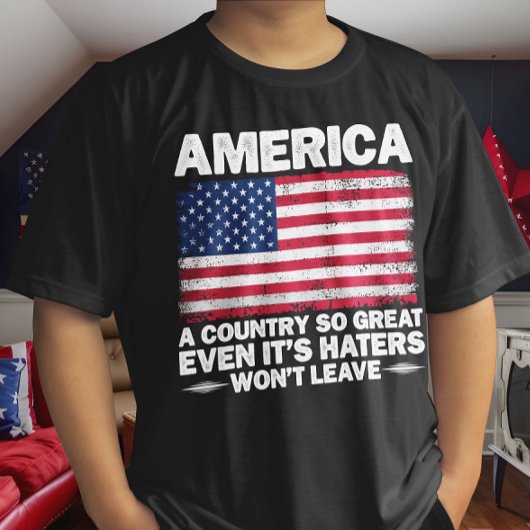 アメリカSoアメリカ素晴らし国旗の父退職した Tシャツ