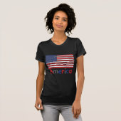 アメリカUSAキッズ国旗 Tシャツ (正面フル)