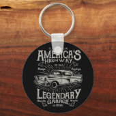 アメリクラシックカのマッスルカー |の改造ハイウェイ キーホルダー (正面)