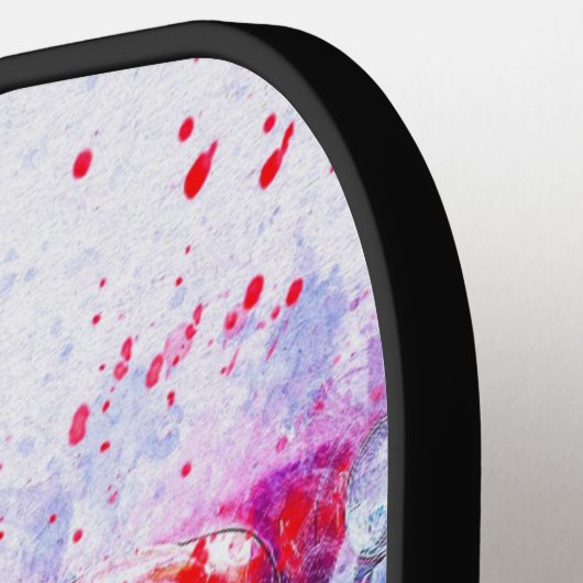 アメリクラシックカのモノグラムの車 ピックルボールラケット (左詳細)