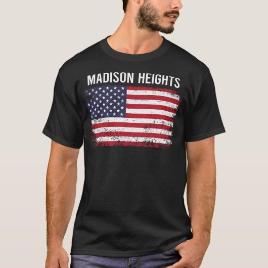 アメリグランジカ国旗のマディソン Tシャツ (正面)