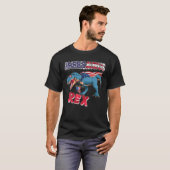 アメリサウルスレックス恐竜7月おもしろい子ボー4日 Tシャツ (正面フル)