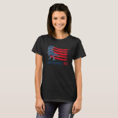 アメリザウルスレックスアメリカ国旗Jレックス4th Tシャツ (正面フル)