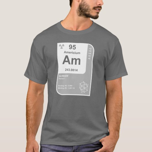 アメリシウム (Am) Tシャツ (正面)