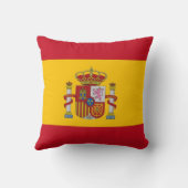 アメリスペインのカのモージョピロー国旗 クッション (裏面)