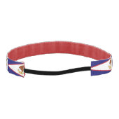 アメリスリップまたは滑ることカス・サモア国旗を持つノンヘッドバンド アスレチックヘッドバンド (裏面)