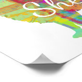 アメリパーソナライズされたカのエスキモー犬アートプリントポスター ポスター (角)