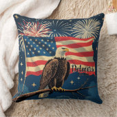 アメリパーソナライズされたカの大物 クッション (ブランケット)