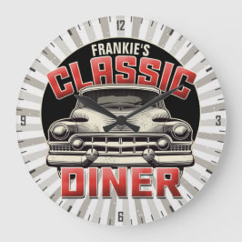 アメリパーソナライズされたカクラシックンカーディナーカフェ ラージ壁時計