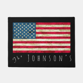 アメリパーソナライズされたカ統一された国州国旗のドアマット ドアマット