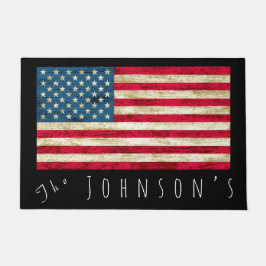 アメリパーソナライズされたカ統一された州国旗のドアマット ドアマット