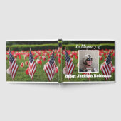 アメリパーソナライズされたカ退役軍人写真メモリアル ゲストブック (全面)