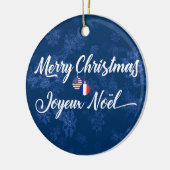 アメリフランスのカの休日の装飾、ジョユーヌール セラミックオーナメント (左)