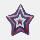 アメリモダンカ国旗の星赤白青 セラミックオーナメント (右)