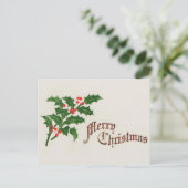 アメリークリスマスホリーベリーヴィンテージ シーズンポストカード (スタンド正面)