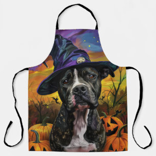 アメリ不気味カ(犬)スタッフォードハロウィーンパンプキン エプロン