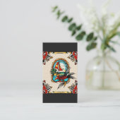 アメリ伝統的カのタトゥー写真 名刺 (スタンド正面)