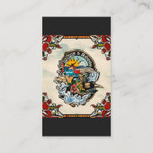 アメリ伝統的カのタトゥー写真 名刺 (裏面)