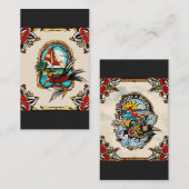 アメリ伝統的カのタトゥー写真 名刺 (正面/裏面)