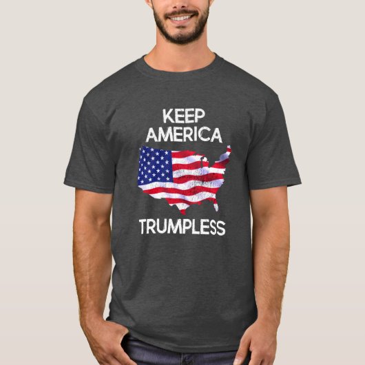 アメリ保カ・トランプレス・アンチ・トランプ Tシャツ (正面)