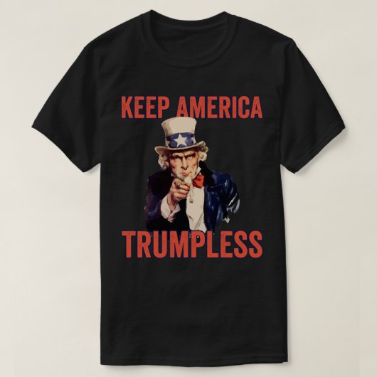 アメリ保カ・トランプレス Tシャツ (デザイン正面)