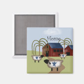 アメリ初期のカーナバーンドヒツジ マグネット (正面/裏面)