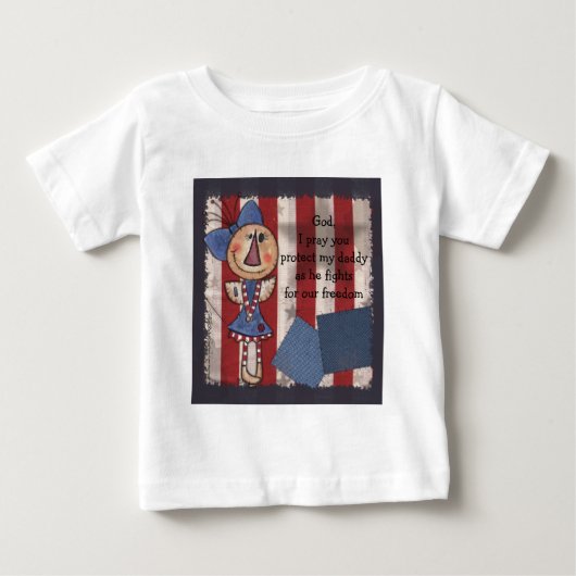 アメリ初期のカ天使 ベビーTシャツ (正面)