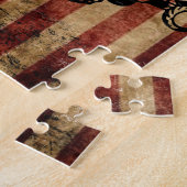 アメリ動揺してカ国旗コンバイントラクタパズル ジグソーパズル (側面)