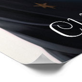 アメリ威厳のあるカのショートヘア猫(ブルーと金ゴールド) ポスター (角)