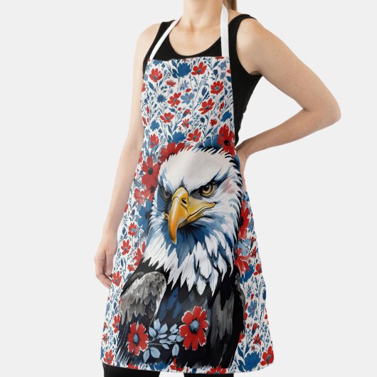 アメリ威厳のあるカのハゲ・イーグルフローラ エプロン (インサイチュ)