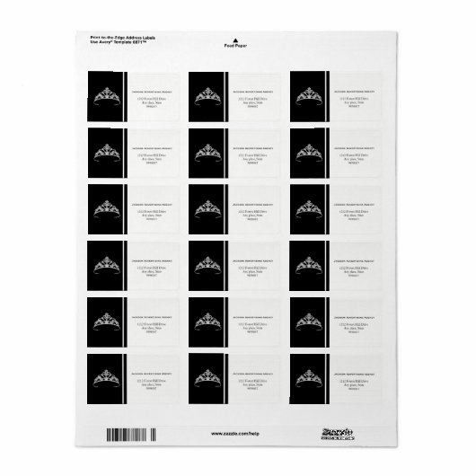 アメリ恋しく思アシルバーティアラクラウン住所 シール (フルシート)