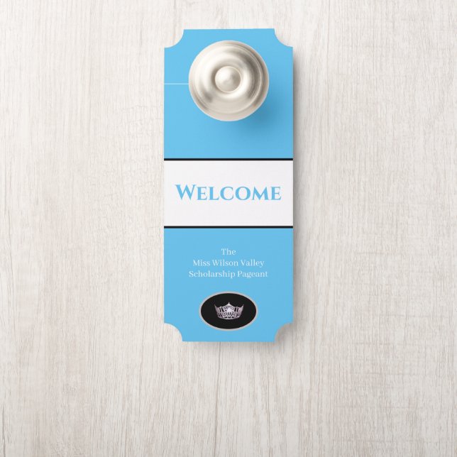 アメリ恋しく思カクラウンドアハンガーウェルカム名前をカスタムする ドアノブサイン (ノブ)