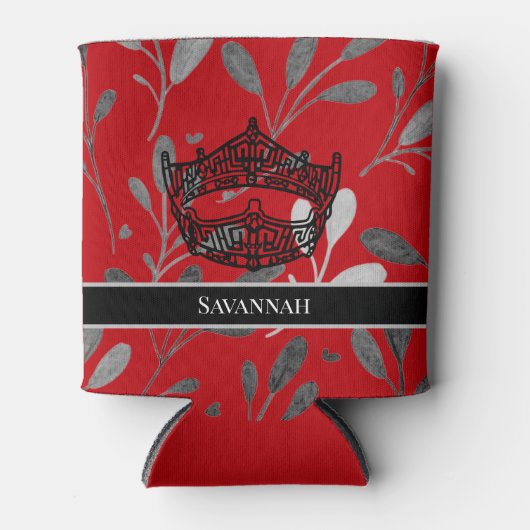 アメリ恋しく思カクラウンパーソナライズされたクーラーボックス 缶クーラー (正面)