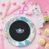 アメリ恋しく思カスタイルフローラクラウンプレート ペーパープレート (パーティー)