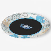 アメリ恋しく思カスタイルフローラクラウンプレート ペーパープレート (アングル)