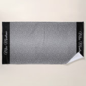 アメリ恋しく思カスタイルページアントグリッタービーチタオル ビーチタオル (正面)