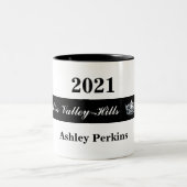 アメリ恋しく思カスタイルページェント王冠あなたのタイトルマグ ツートーンマグカップ (中央)