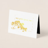 アメリ恋しく思カスタイルページェント蘭フォイルサンキュー 箔カード (正面)