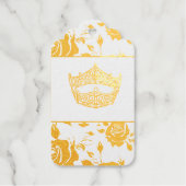 アメリ恋しく思カスタイルページャントクラウン金ゴールド ギフトタグ (正面)