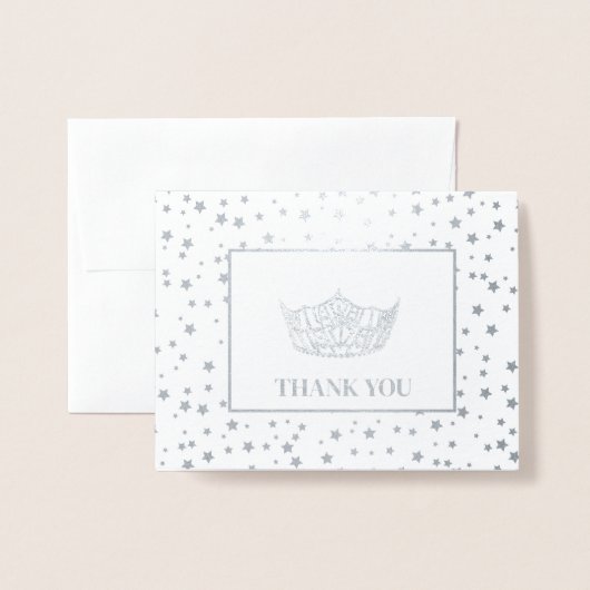 アメリ恋しく思カスタイルページャントクラウン 箔カード (封筒付き正面)