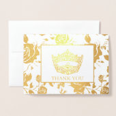 アメリ恋しく思カスタイルページャントクラウン 箔カード (封筒付き正面)