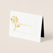 アメリ恋しく思カスタイルページントクラウン印刷挨拶 箔カード (正面)