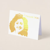 アメリ恋しく思カスタイルホイルクラウン付きフォトグリーティング 箔カード (正面)