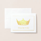 アメリ恋しく思カスタイルホイルクラウン – グリーティング 箔カード (封筒付き正面)