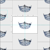アメリ恋しく思カスタイル大型クラウン模様織物 ファブリック (タイル)