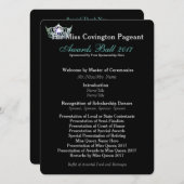 アメリ恋しく思カティール(緑がかった色)クラウン賞ボールプログラムカード (正面/裏面)