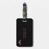 アメリ恋しく思カピンクティアラ荷物タグ ラゲッジタグ (裏面縦)