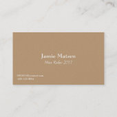 アメリ恋しく思カ・ロデオ・ホース・ビジネス・カード 名刺 (裏面)