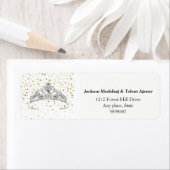 アメリ恋しく思カSLVRティアラスターズ王冠住所 シール (インサイチュ)