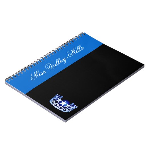 アメリ恋しく思カUSAスタイルブルークラウンノートブック ノートブック (左側)